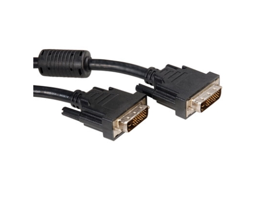 Roline Monitorkabel Dvi, St-St, (24+1) Dual Link 3,0M, 3 M, Dvi-D, Dvi-D, Männlich, Männlich, Schwarz