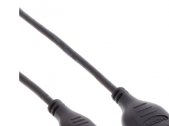 Inline Hdmi Superslim Kabel A An C, Hs Mit Eth., Premium, Schwarz / Gold, 0,5M, 0,5 M, Hdmi Type C (Mini), Hdmi Typ A (Standard), 3D, Schwarz