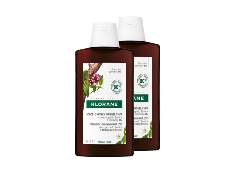 Klorane Strength Shampoo 2 X 400 Ml