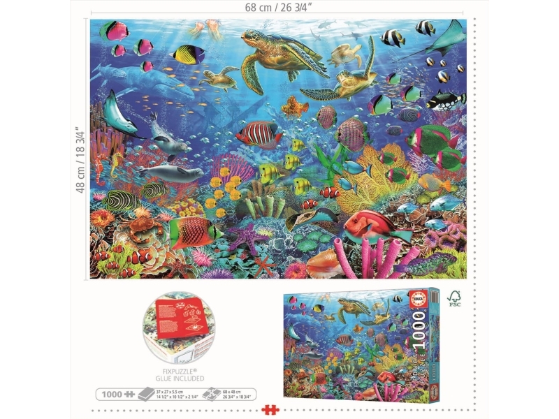 Educa 1000 Tropical Fantasy Turttles