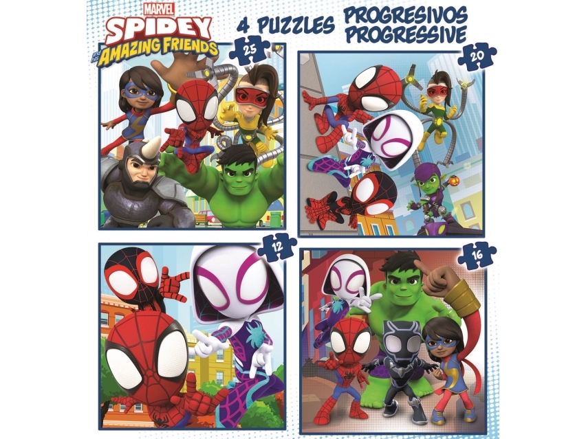 Educa 12-16-20-25 Progres. Spidey&Amazing Friends | Leksaker - Figurer & Dockor | GameStuff