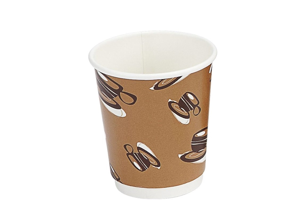 Kaffeebecher 8Oz 25Cl Hot Cup Double Wall Karton 500Pcs/Glas - (500 Stück)