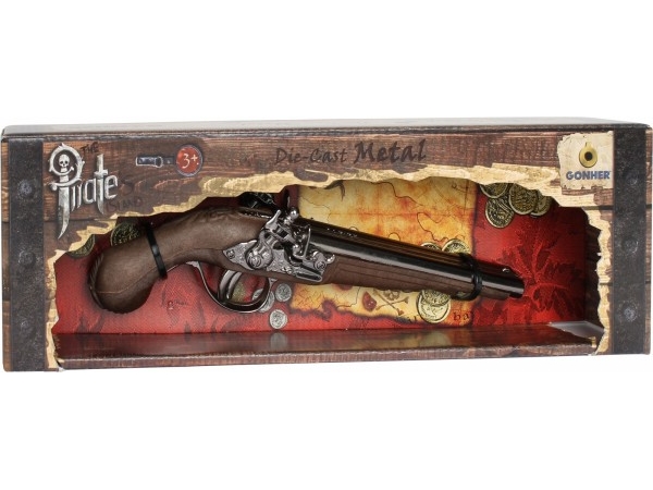Gonher Pirate Pistol - Metal - Legetøjspistol - 3 år
