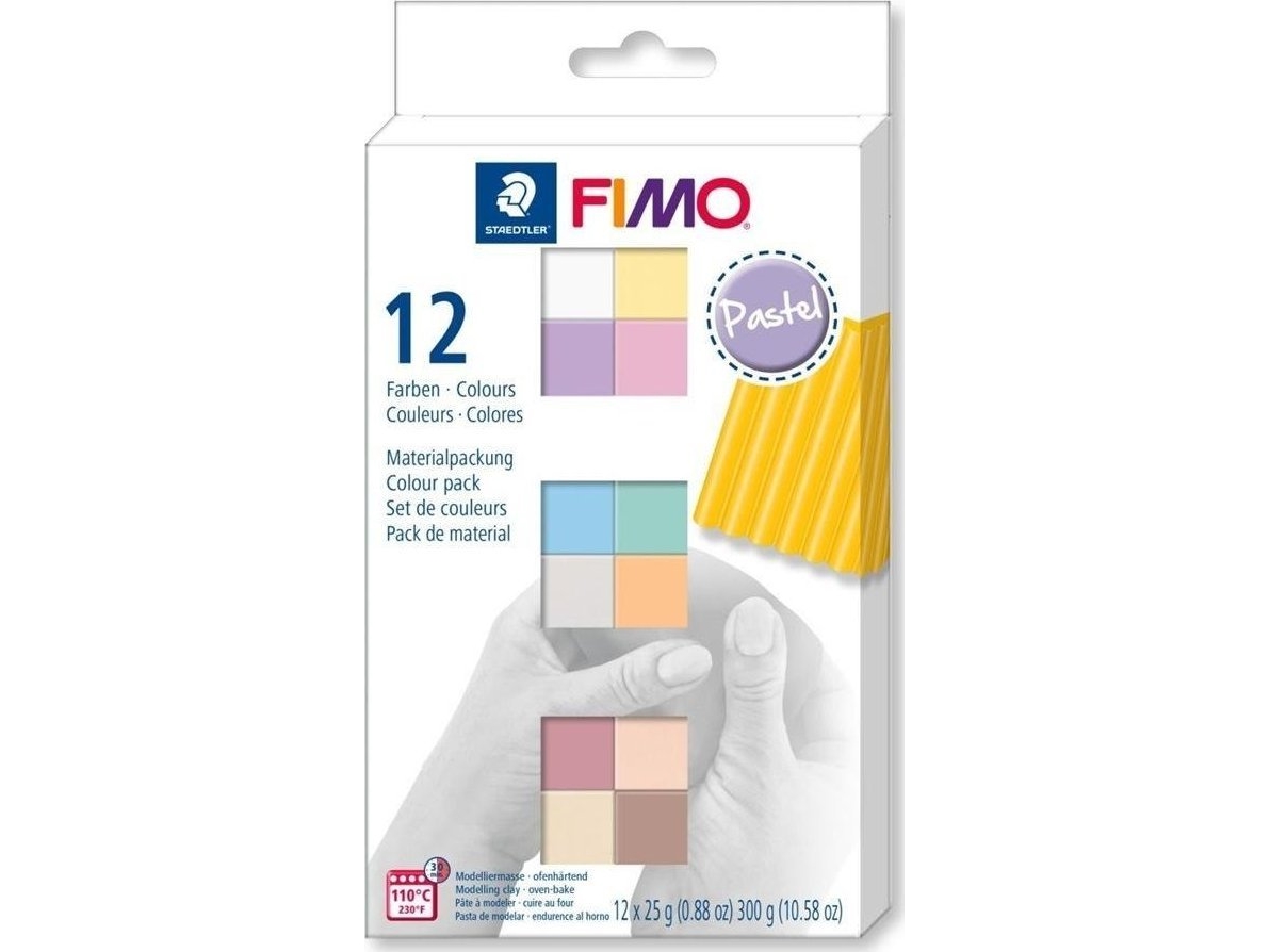 Staedtler Fimo Soft 12x25g farver Pastel