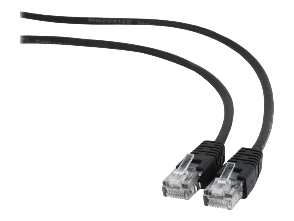 Gembird - Patchkabel - Rj-45 (Stecker) Auf Rj-45 (Stecker) - 1 M - Cat 5E - Geformt - Schwarz