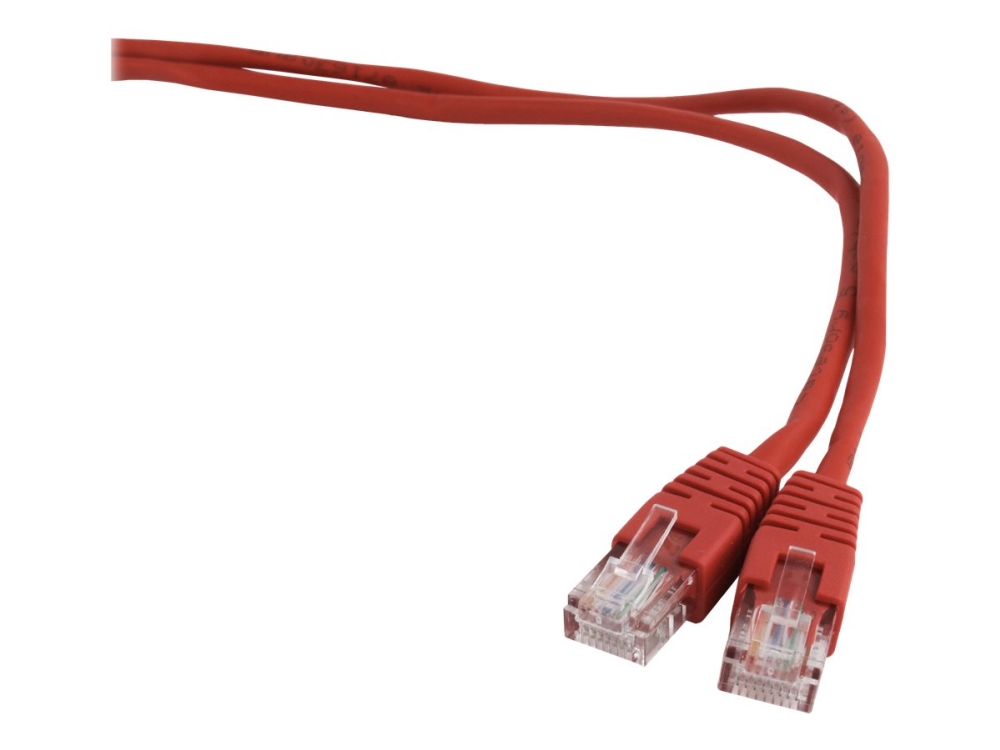 Gembird - Patchkabel - Rj-45 (Han) Til Rj-45 (Han) - 3 M - Cat 5E - Formet - Rød