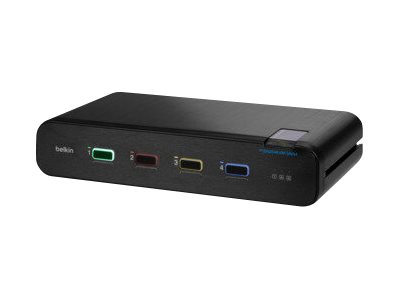 Belkin F1dn204kvm-Unn4, 3840 X 2160 Pixel, 4K Ultra Hd, Rack-Einbau, Schwarz