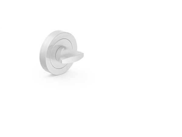 Metal-Bud Privacy Escucheon Square Satin Nickel
