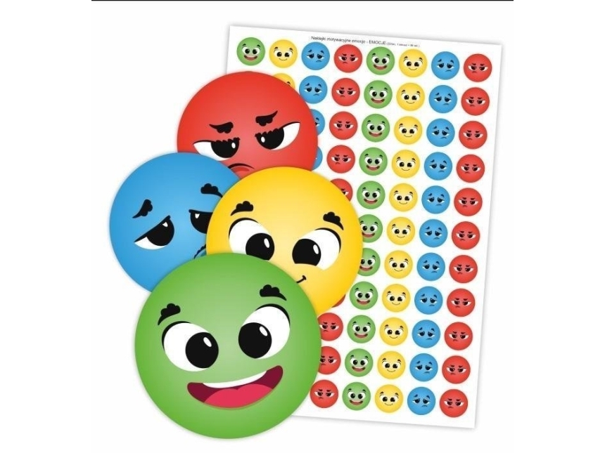 LearnHow motiverende klistermærker - farverige følelser 88 stk