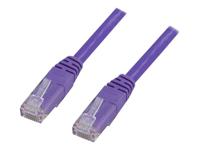 Deltaco - Patchkabel - Rj-45 (Han) Til Rj-45 (Han) - 2 M - Utp - Cat 6 - Strenget - Lilla