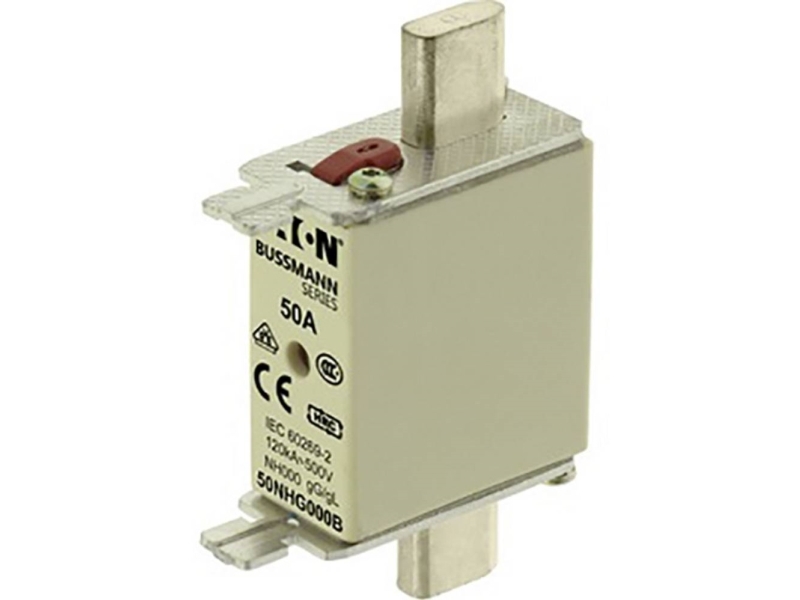 Eaton 50NHG000B NH-sikring Med mekanisk sicherungsanzeige Sikringsstørrelse = 000 50 A 500 V 3 stk