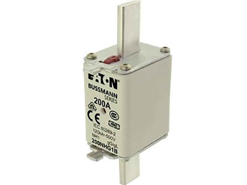Eaton 200NHG1B NH-sikring Med mekanisk säkerhetsindikering Sikringsstørrelse = 1 200 A 500 V 3 stk | EL Artiklar - Elcentral - Automatsäkringar | GameStuff
