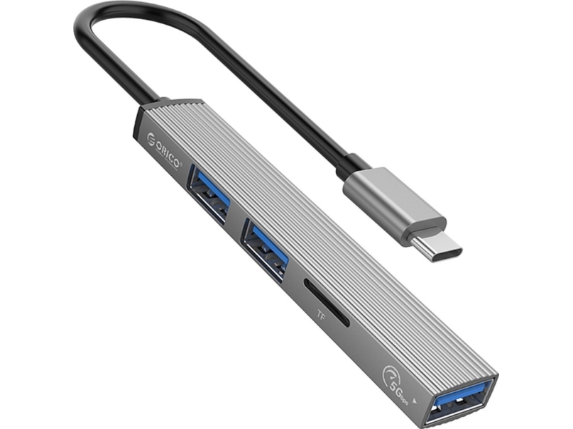 Orico Hub Usb-C 3X Usb-A, Microsd-Leser, 5 Gbps
