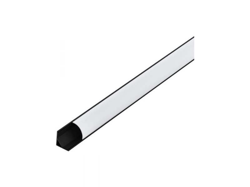 Eglo Corner Profile 1, Profil, Decke/Wand, Schwarz, Weiß, Aluminium, Kunststoff, 1000 Mm, 16 Mm