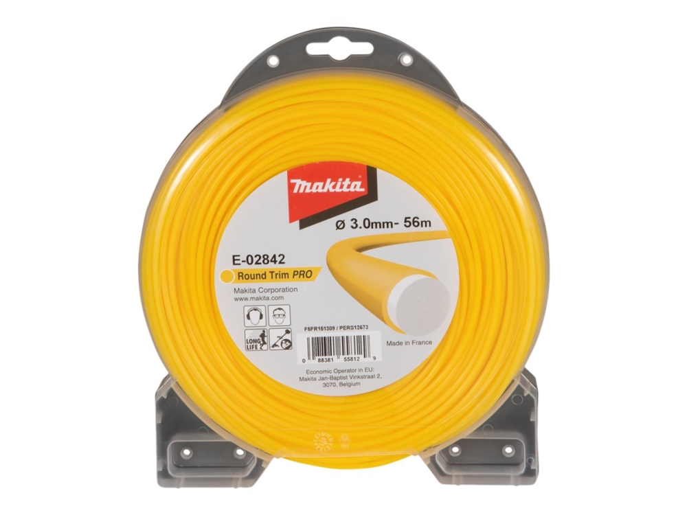 Makita - Mowing line - 3 mm - längd: 56 m | Trädgården - Trädgårdsmaskiner - Grästrimmer | GameStuff