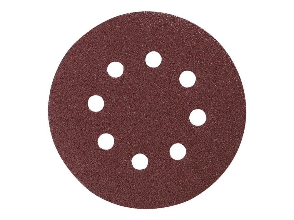 Makita - Sandpapper - för trä, metall - 10 delar - 125 mm - rund - grus: P120 - 125 mm | Elverktyg - Tillbehör - Tillbehör till Slipmaskin | GameStuff