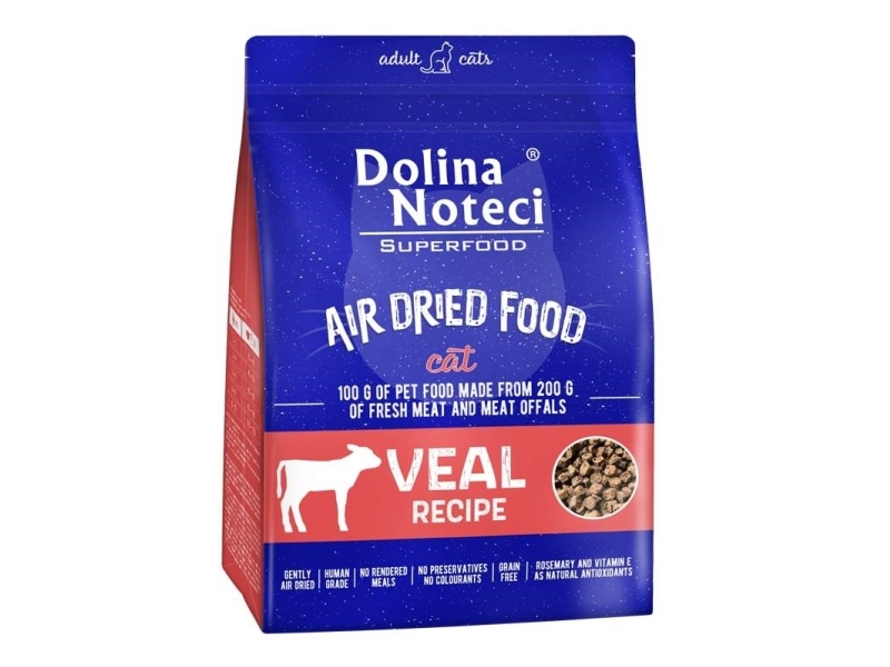 Dolina Noteci Superfood Kalbfleisch - Trockenfutter Für Katzen - 1 Kg