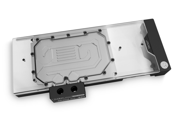 Ek Water Blocks 3831109862582 Bagplade Aluminium Grå 3 Pin 1/4