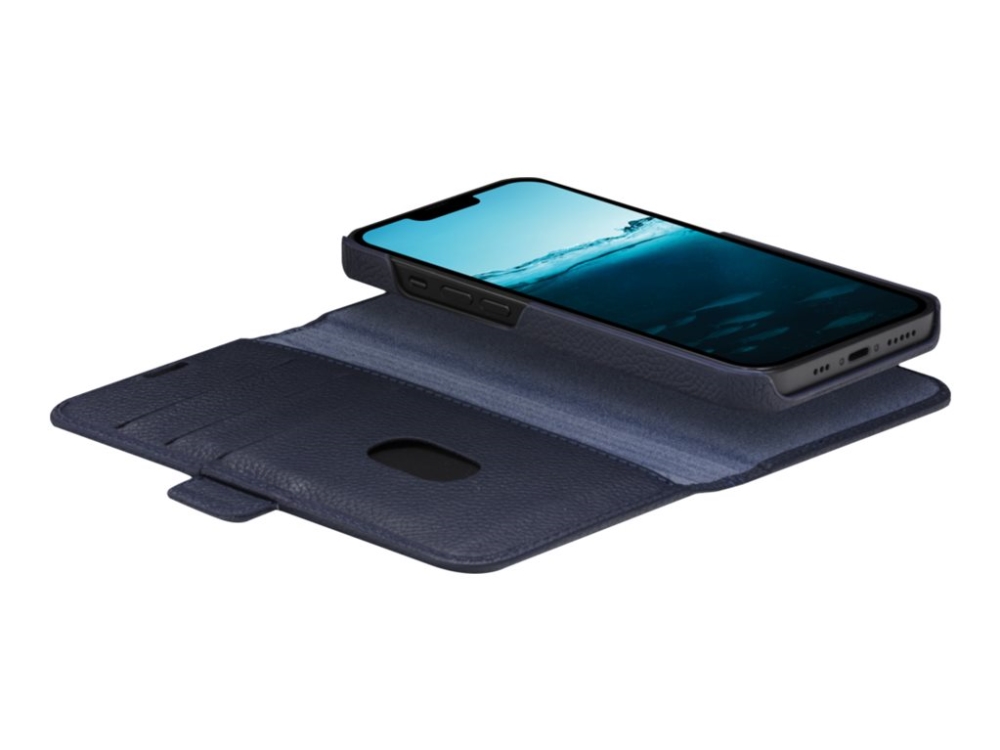 Dbramante1928 New York, Geldbörsenhülle, Apple, Iphone 14 Pro Max, 17 Cm (6.7"), Blau