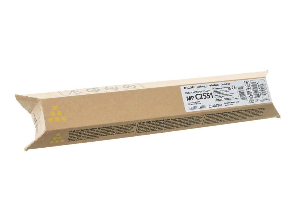 Ricoh - Gul - Original - Tonerpatron - For Gestetner Mp C2551 Nashuatec Mp C2551 Rex Rotary Mp C2551 Ricoh Aficio Mp C2551