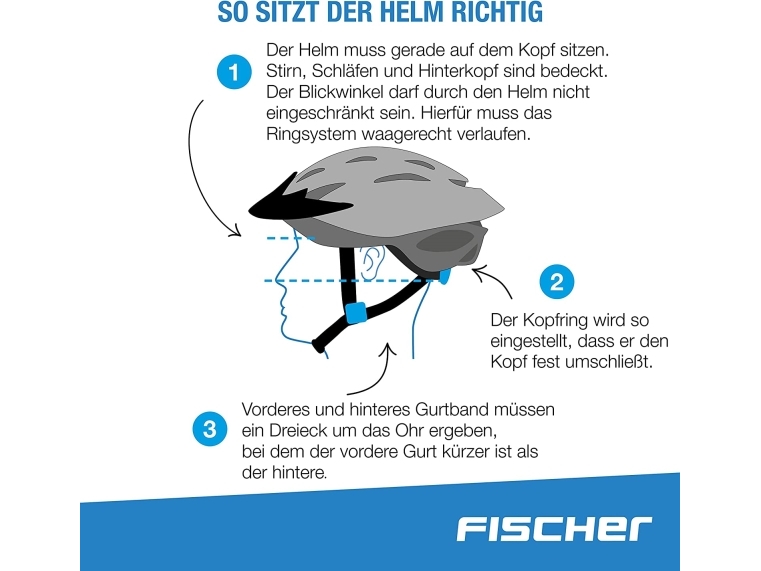 Fischer Fahrrad-Helm "Urban Plus New York", Größe: S/M Extrem Stabile Polycarbonat-Schale, Hochfeste Eps - 1 Stück (50448)