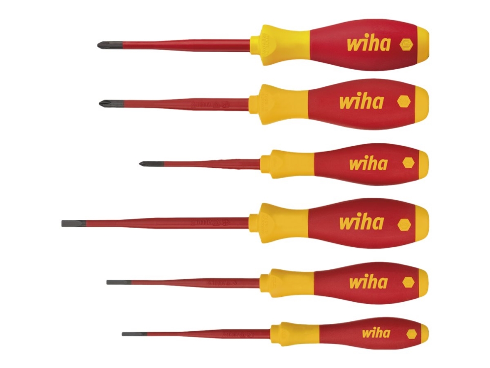 Wiha SoftFinish electric slimFix 3201 - Skruvmejseluppsättning - 6 delar | Verktyg & Verkstad - Skruvmejsel - Skruvmejselset | GameStuff