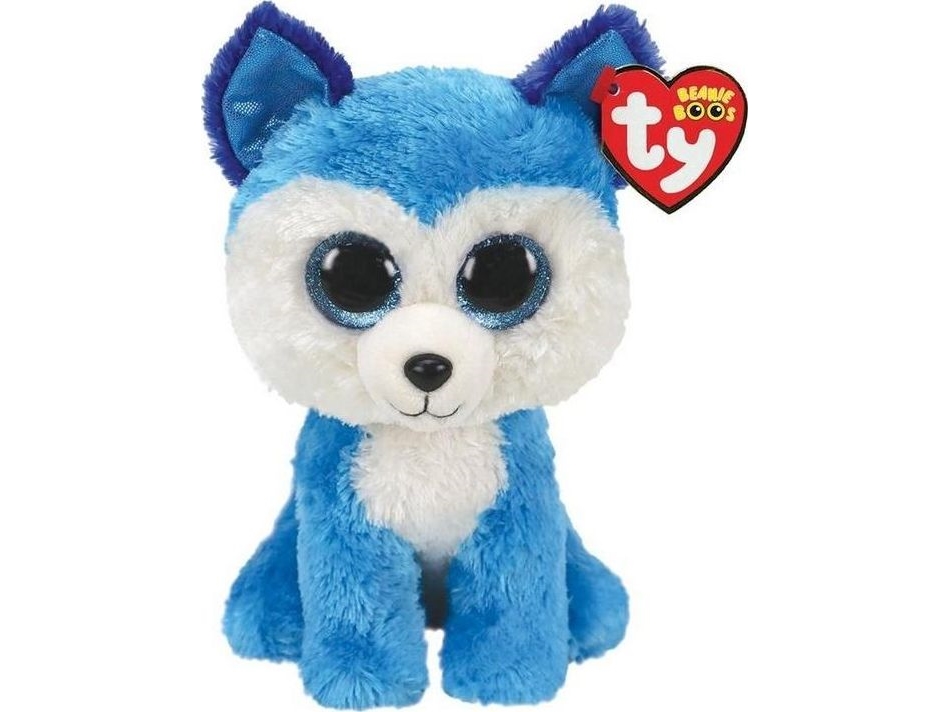 Meteor Maskottchen Ty Beanie Husky Prinz Blau 15 Cm