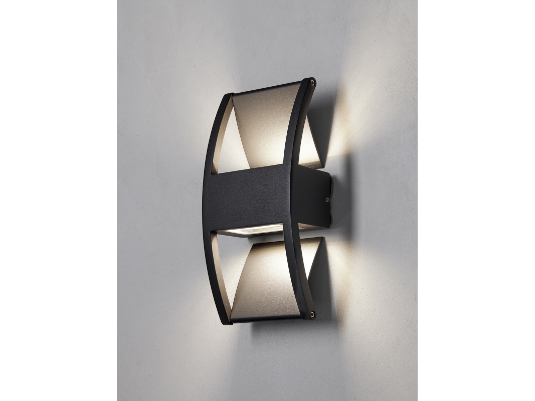 Lærk Væglampe Sort Up/Downlight