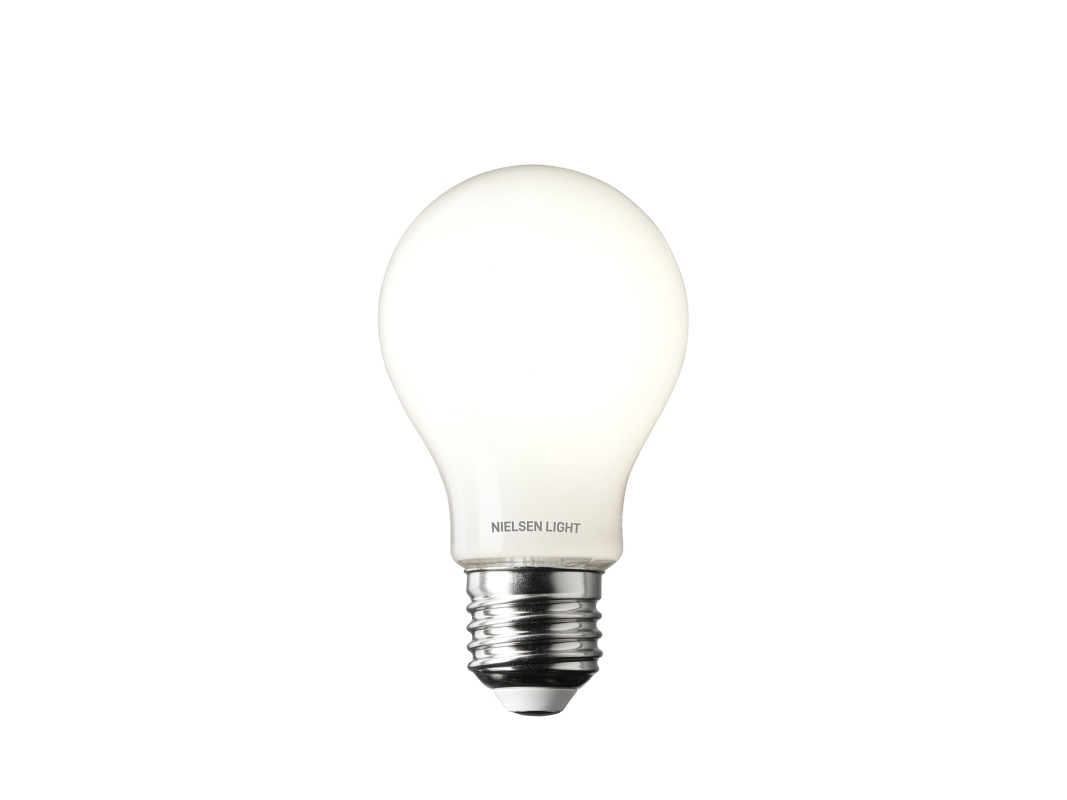 Nielsen Dæmpbar Mat E27 LED Pære På 8,5W i 2700K, Ra90