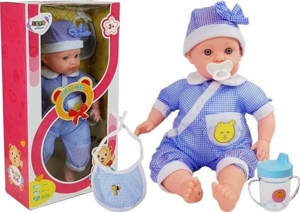 Lean Sport dukke baby 45 cm blåt tøj