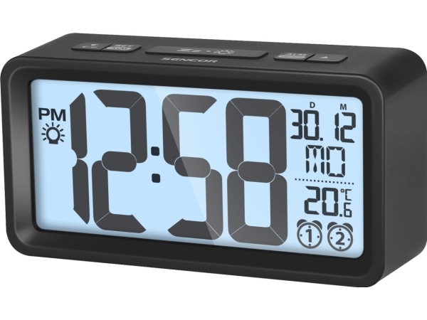 Sencor Sdc 2800 B, Digital Alarmur, Rektandel, Sort, 0 - 50 °C, F, °C, Alarm