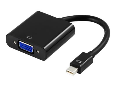 Deltaco Dp-Vga3, 0,2 M, Mini Displayport, Vga, Männlich, Weiblich, Schwarz