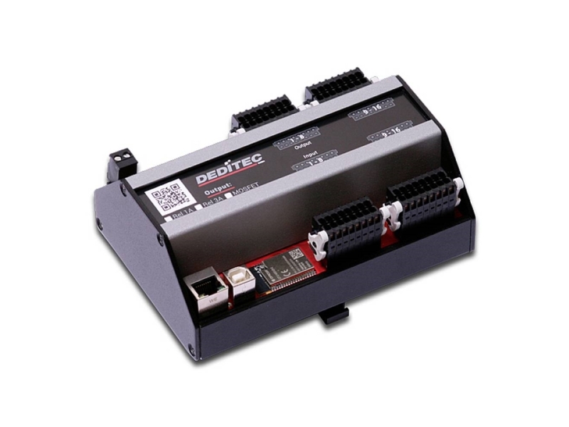 Deditec Bsw-O16-R16_3A Bs-Weu-O16-R16_3A Bs-Modul Wifi, Ethernet, Usb Antal Digitale Udgange: 16 Antal Digitale Indgange: 16