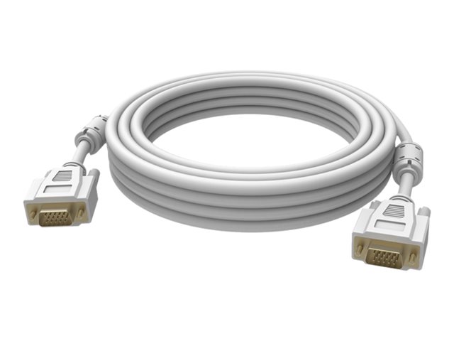 Vision 2X Vga 15-Pin D-Sub, 3M, 3 M, Vga (D-Sub), Vga (D-Sub), Männlich, Männlich, Weiß