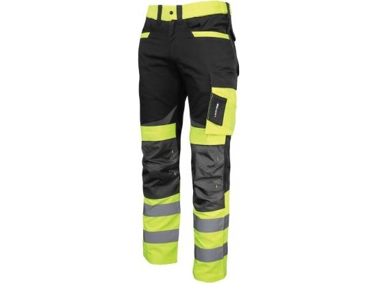 Lahti Pro Warning Trousers Sort Og Gul 2Xl (L4051105)