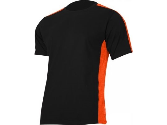 Lahti Pro T-shirt 180G/M2, svart och orange S (L4023001) | Kläder & Säkerhet - Arbetskläder - T-shirts | GameStuff
