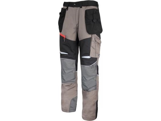 Lahti Pro Khaki-byxor med stretchinslag S (L4050901) | Kläder & Säkerhet - Arbetskläder - Arbetsbyxor | GameStuff