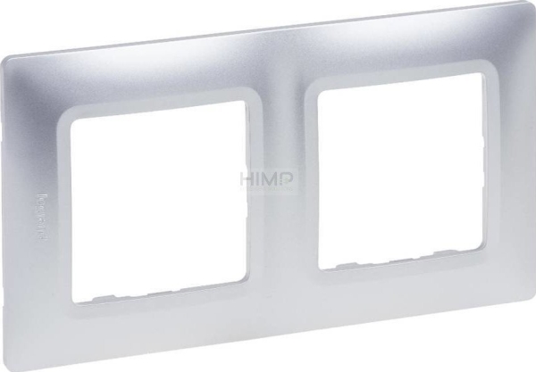 Legrand Niloe Selection Dobbelt Ramme Aluminium 762012
