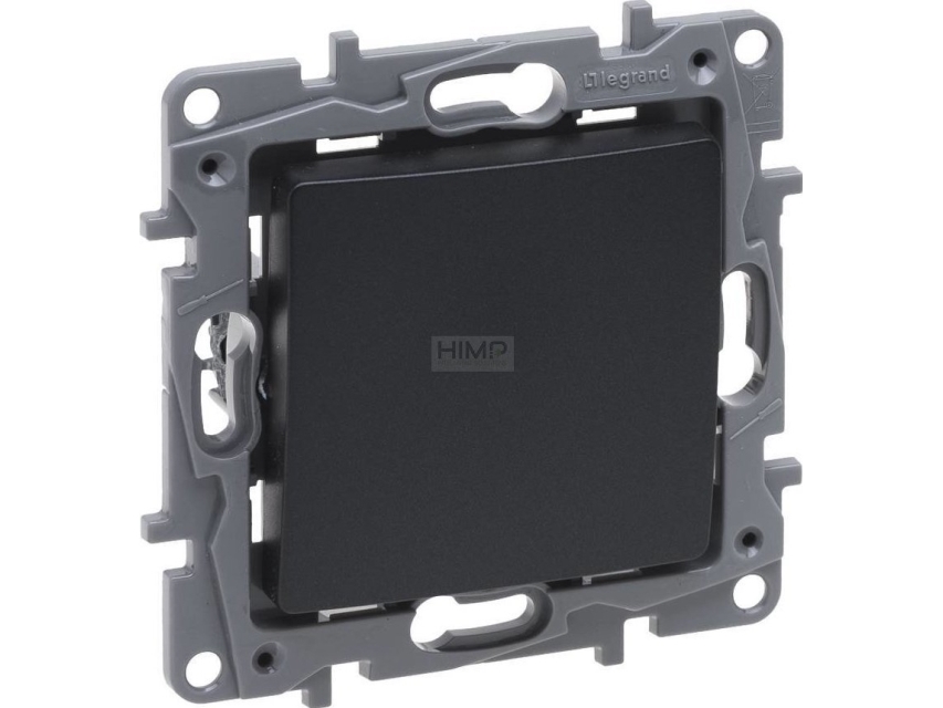 Legrand Niloe Selection Treppenlichtschalter Einzeln 10Ax Anthrazit 762201