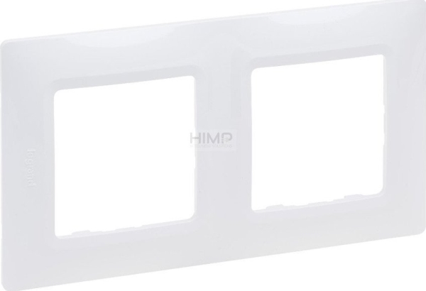 Legrand Niloe Selection dubbel ram vit 762002 | Lauritz Knudsen - LK FUGA - Rammer & Tangenter | GameStuff