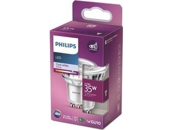 Philips Spot 35W Par16 Gu10, 3,5 W, 35 W, Gu10, 275 Lm, 15000 H, Kaltweiße