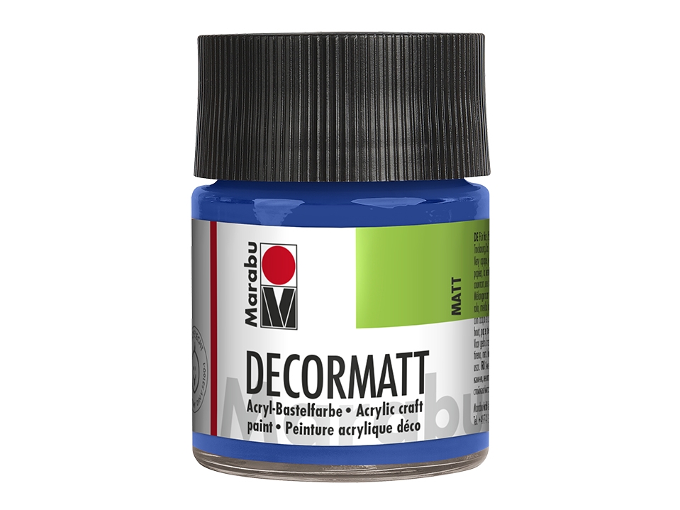 Marabu 14010005052, 50 ml, Blå, Matt, Flaska, Väderbeständig | Skola & Hobby - Konstmaterial - Akryl & Akvareller | GameStuff