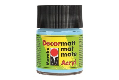 Marabu Decormatt Acryl, 50 ml, Blå, Matt, Flaska, Väderbeständig | Skola & Hobby - Konstmaterial - Akryl & Akvareller | GameStuff
