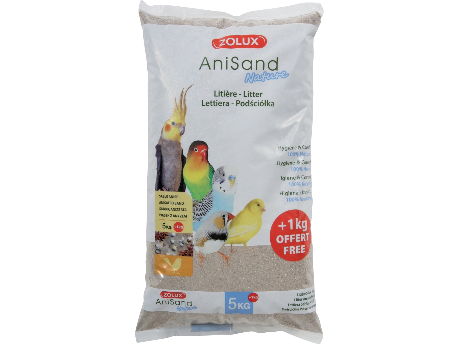 Zolux AniSand Nature bird sand 5 kg