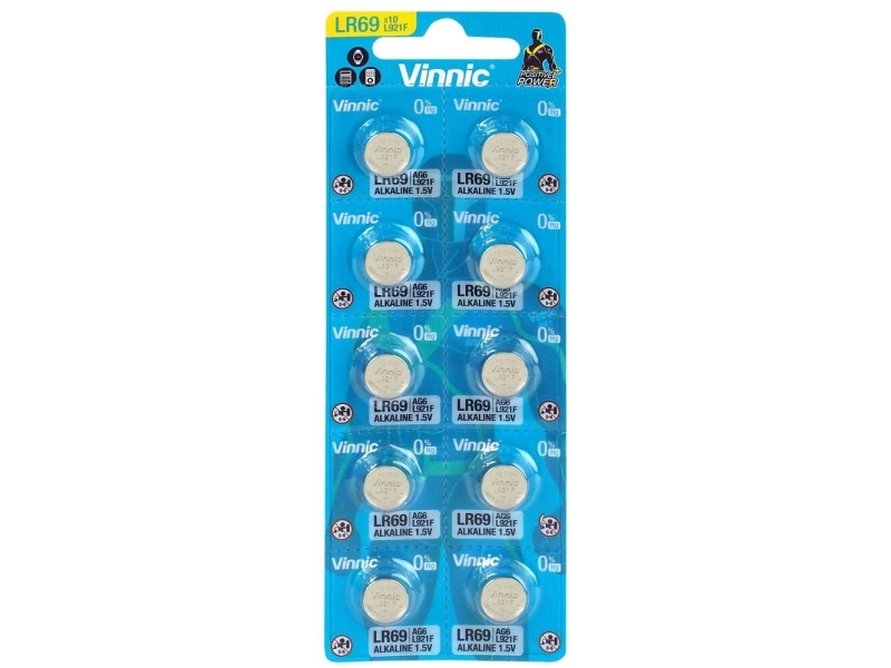 Alkalisk Spezialbatteri Vinnic G6 / Ag6 / Lr920 / Lr69 Blister Med 10 Stk.