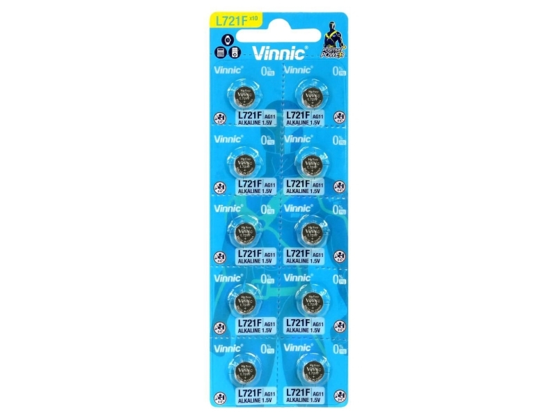 Alkalisk Spezialbatteri Vinnic G11 / Ag11 / L721 / Lr58 Blister Med 10 Stk.