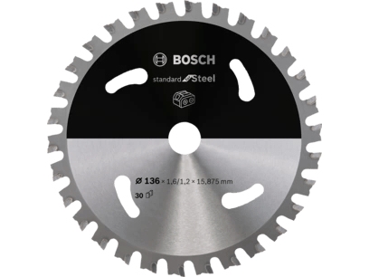 Bosch Rundsavkl Accu Std Stål 136X15,875Mm 30T