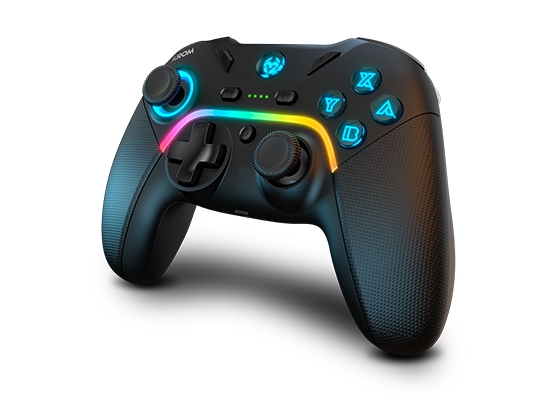 Krom Kayros, Gamepad, Android, Nintendo Switch, Pc, Ios, D-Måtte, Hjemknap, Knappen Makro, Knappen Start, Knappen Turbo, Analog/Digital, Rød/Grøn/Blå