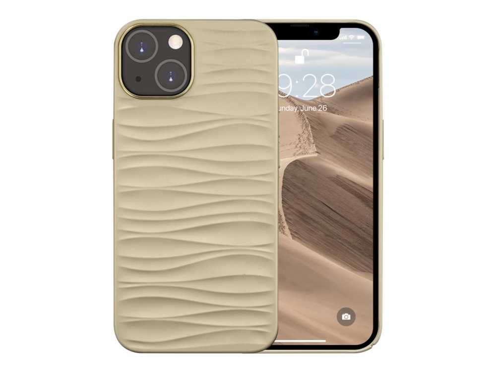 Dbramante1928 Dune - Bagsidecover Til Mobiltelefon - 100 % Genbrugt Plastik - Sand - Für Apple Iphone 14