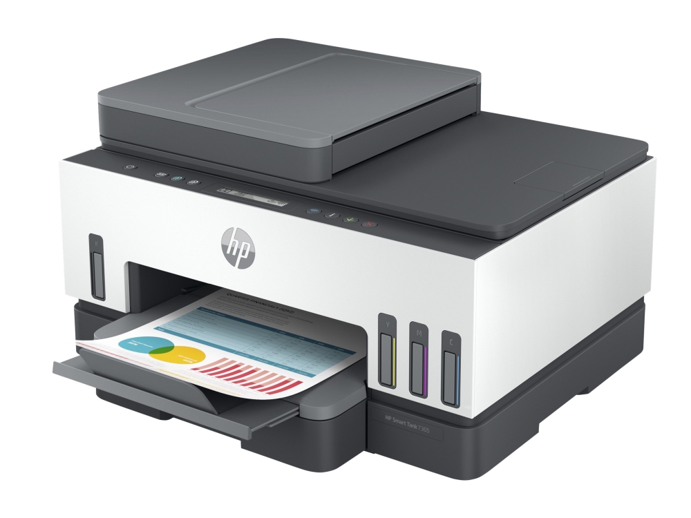 Hp Smart Tank 7305 All-In-One, Farbe, Drucker Für Home Und Home Office, Drucken, Scannen, Kopieren, Adf, Wireless, Automatische Dokumentenzuführung (